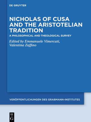 cover image of Nicholas of Cusa and the Aristotelian Tradition